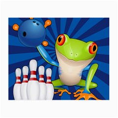 Tree Frog Bowling Small Glasses Cloth (2-side) by crcustomgifts