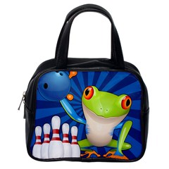 Tree Frog Bowling Classic Handbags (one Side) by crcustomgifts