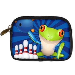 Tree Frog Bowling Digital Camera Cases by crcustomgifts