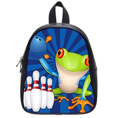 Tree Frog Bowling School Bag (small) by crcustomgifts