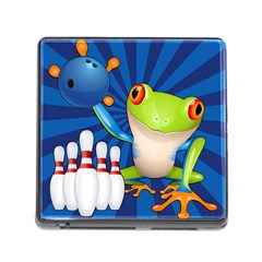 Tree Frog Bowling Memory Card Reader (square) by crcustomgifts