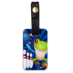 Tree Frog Bowling Luggage Tags (one Side)  by crcustomgifts