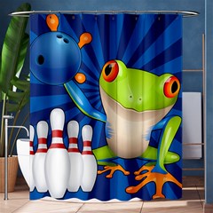 Tree Frog Bowling Shower Curtain 60  X 72  (medium)  by crcustomgifts