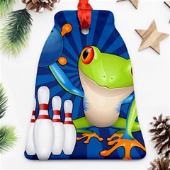 Tree Frog Bowling Bell Ornament (two Sides)