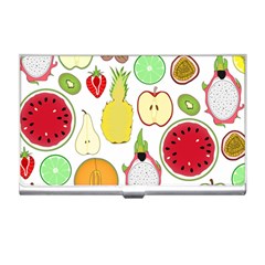 Mango Fruit Pieces Watermelon Dragon Passion Fruit Apple Strawberry Pineapple Melon Business Card Holders by Mariart