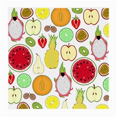 Mango Fruit Pieces Watermelon Dragon Passion Fruit Apple Strawberry Pineapple Melon Medium Glasses Cloth by Mariart