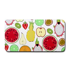 Mango Fruit Pieces Watermelon Dragon Passion Fruit Apple Strawberry Pineapple Melon Medium Bar Mats by Mariart