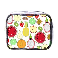 Mango Fruit Pieces Watermelon Dragon Passion Fruit Apple Strawberry Pineapple Melon Mini Toiletries Bags by Mariart