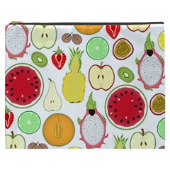 Mango Fruit Pieces Watermelon Dragon Passion Fruit Apple Strawberry Pineapple Melon Cosmetic Bag (xxxl)  by Mariart