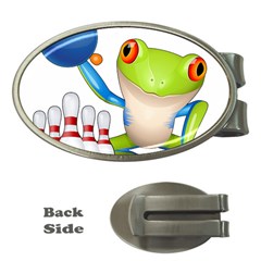 Tree Frog Bowler Money Clips (oval) 