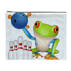 Tree Frog Bowler Cosmetic Bag (xl) by crcustomgifts