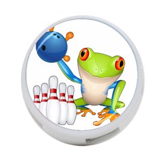 Tree Frog Bowler 4-port Usb Hub (two Sides)  by crcustomgifts