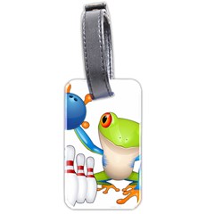 Tree Frog Bowler Luggage Tags (two Sides)