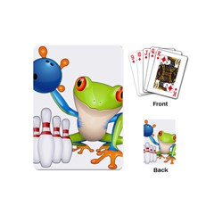 Tree Frog Bowler Playing Cards (mini)  by crcustomgifts