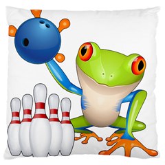 Tree Frog Bowler Large Cushion Case (two Sides) by crcustomgifts