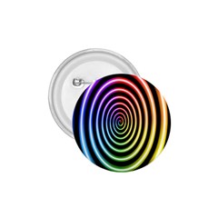 Hypnotic Circle Rainbow 1 75  Buttons by Mariart