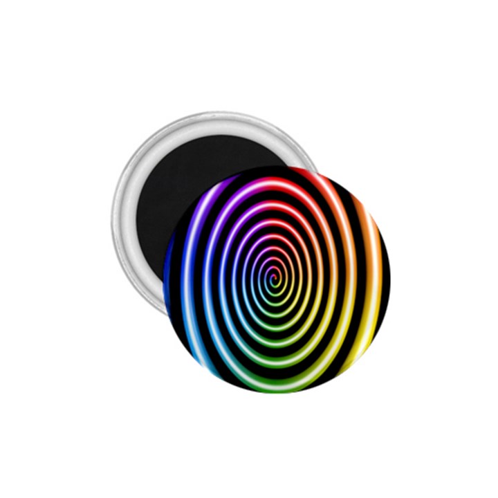 Hypnotic Circle Rainbow 1.75  Magnets