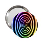 Hypnotic Circle Rainbow 2.25  Handbag Mirrors Front