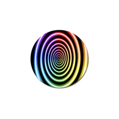 Hypnotic Circle Rainbow Golf Ball Marker (4 Pack)