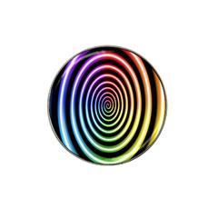 Hypnotic Circle Rainbow Hat Clip Ball Marker