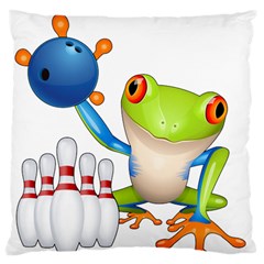 Tree Frog Bowler Standard Flano Cushion Case (two Sides) by crcustomgifts