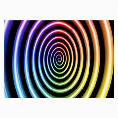 Hypnotic Circle Rainbow Large Glasses Cloth