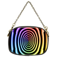 Hypnotic Circle Rainbow Chain Purses (one Side)  by Mariart