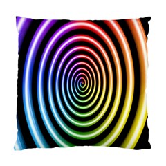 Hypnotic Circle Rainbow Standard Cushion Case (one Side)