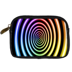 Hypnotic Circle Rainbow Digital Camera Cases by Mariart