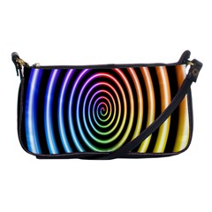 Hypnotic Circle Rainbow Shoulder Clutch Bags