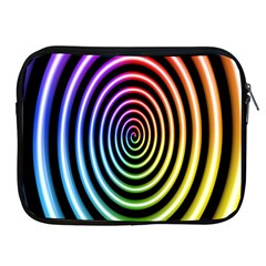 Hypnotic Circle Rainbow Apple Ipad 2/3/4 Zipper Cases by Mariart