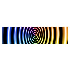 Hypnotic Circle Rainbow Satin Scarf (oblong)