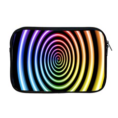 Hypnotic Circle Rainbow Apple Macbook Pro 17  Zipper Case by Mariart