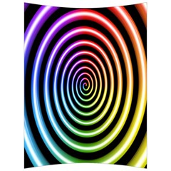 Hypnotic Circle Rainbow Back Support Cushion