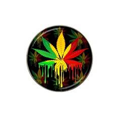 Marijuana Cannabis Rainbow Love Green Yellow Red Black Hat Clip Ball Marker by Mariart