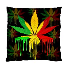 Marijuana Cannabis Rainbow Love Green Yellow Red Black Standard Cushion Case (one Side)