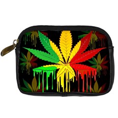 Marijuana Cannabis Rainbow Love Green Yellow Red Black Digital Camera Cases