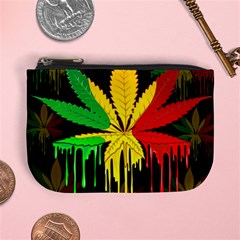 Marijuana Cannabis Rainbow Love Green Yellow Red Black Mini Coin Purses by Mariart