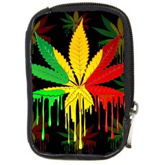 Marijuana Cannabis Rainbow Love Green Yellow Red Black Compact Camera Cases by Mariart