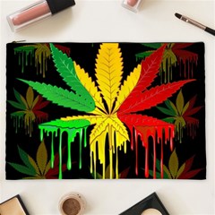 Marijuana Cannabis Rainbow Love Green Yellow Red Black Cosmetic Bag (xxl)  by Mariart