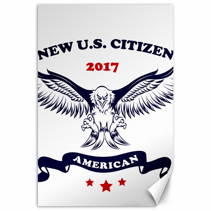 New U.S. Citizen Eagle 2017  Canvas 24  x 36 