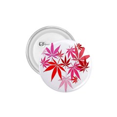 Marijuana Cannabis Rainbow Pink Love Heart 1 75  Buttons by Mariart