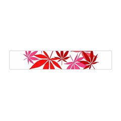 Marijuana Cannabis Rainbow Pink Love Heart Flano Scarf (mini) by Mariart