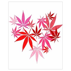 Marijuana Cannabis Rainbow Pink Love Heart Drawstring Bag (small) by Mariart