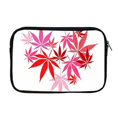 Marijuana Cannabis Rainbow Pink Love Heart Apple Macbook Pro 17  Zipper Case