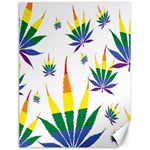 Marijuana Cannabis Rainbow Love Green Yellow Red White Leaf Canvas 18  x 24   17.8 x23.08  Canvas - 1