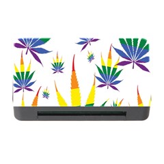 Marijuana Cannabis Rainbow Love Green Yellow Red White Leaf Memory Card Reader With Cf by Mariart