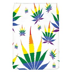 Marijuana Cannabis Rainbow Love Green Yellow Red White Leaf Flap Covers (s) 