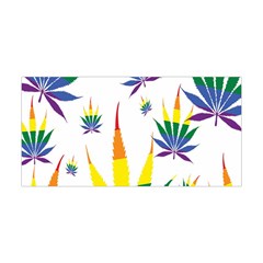 Marijuana Cannabis Rainbow Love Green Yellow Red White Leaf Yoga Headband by Mariart