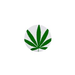 Marijuana Weed Drugs Neon Cannabis Green Leaf Sign 1  Mini Magnets by Mariart